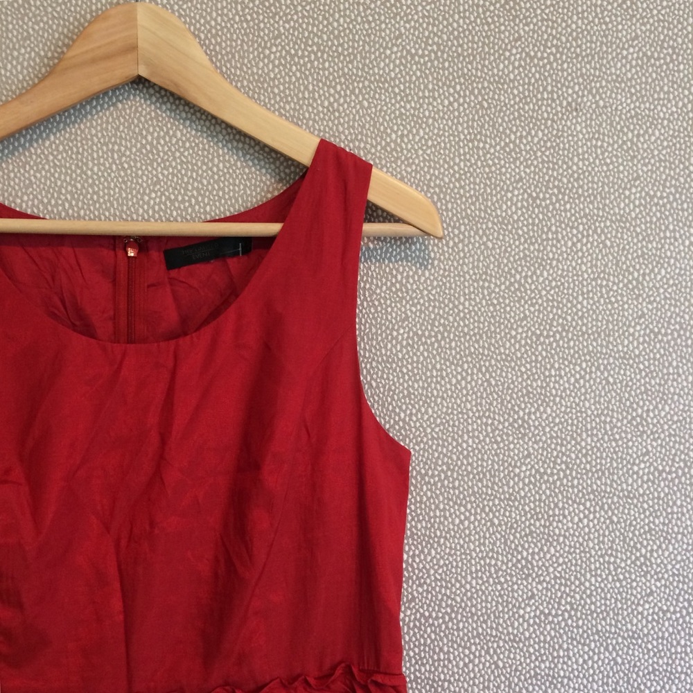 6 The Limited Event Red Ruffle Dress - Picture 2 of 7
